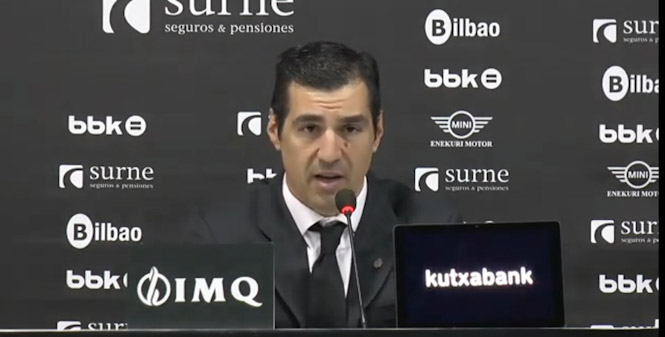 Rueda de prensa post partido de Pablo Pin (BILBAO BASKET)