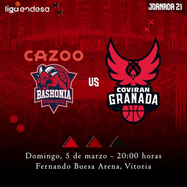 El Covirán Granada visitará a Baskonia (FUNDACIÓN CB GRANADA) El Covirán Granada visitará a Baskonia (FUNDACIÓN CB GRANADA)