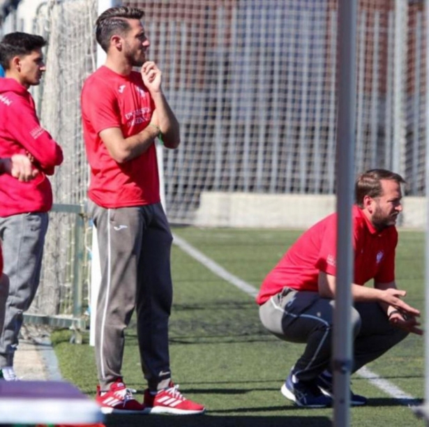 Luis del Moral y Esteban Ruíz durante un partido (UGR)