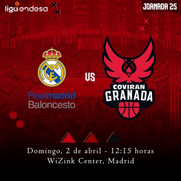 El Coviran Granada visitará al Real Madrid (FUNDACIÓN CB GRANADA) El Coviran Granada visitará al Real Madrid (FUNDACIÓN CB GRANADA)