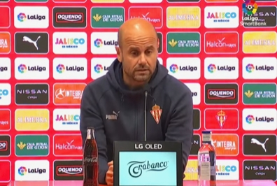 Ramírez en rueda de prensa tras la victoria ante el Granada