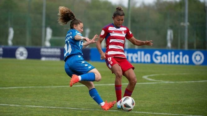 Pamela González durante el partido con el Deportivo (GRANADA CF) 