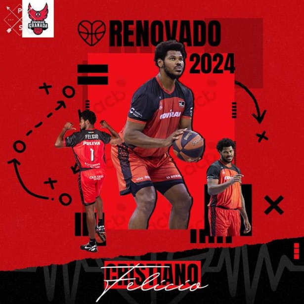 Cristiano Felicio seguirá en el Covirán Granada (FUNDACIÓN CB GRANADA) Cristiano Felicio seguirá en el Covirán Granada (FUNDACIÓN CB GRANADA)