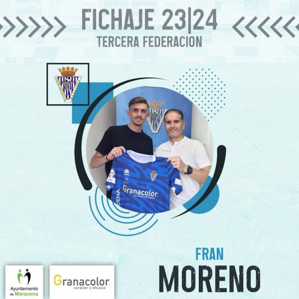 Fran Moreno ha sido el último fichaje de la UD Maracena (UD MARACENA) Fran Moreno ha sido el último fichaje de la UD Maracena (UD MARACENA)