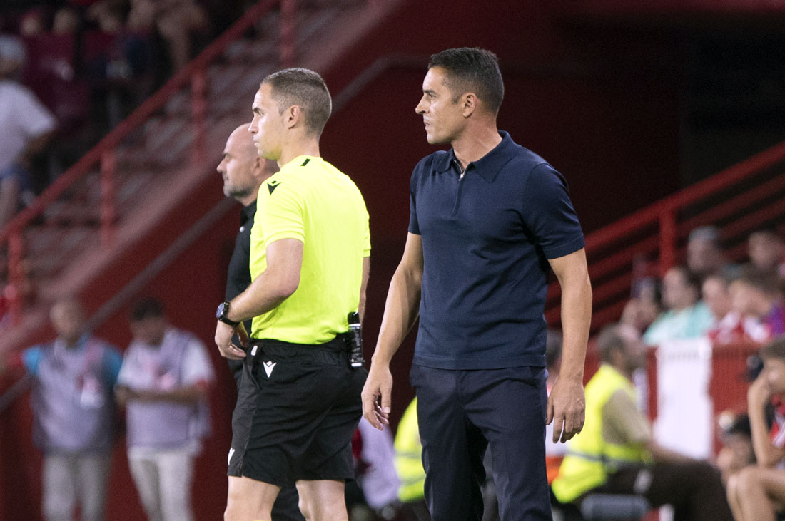 Francisco, entrenador del Rayo Vallecano, durante un momento del encuentro (LOF)