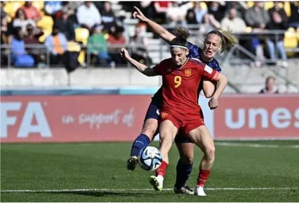 Esther Gonzalez en una acción durante los cuartos de final de la Copa del Mundo ante Países Bajos. (AAPIMAGE / DPA)
