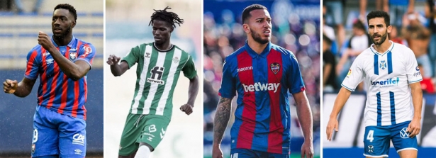 Alexandre Mendy, Paul Akouokou, Rubén Vezo y José León en la órbita del Granada CF Alexandre Mendy, Paul Akouokou, Rubén Vezo y José León en la órbita del Granada CF