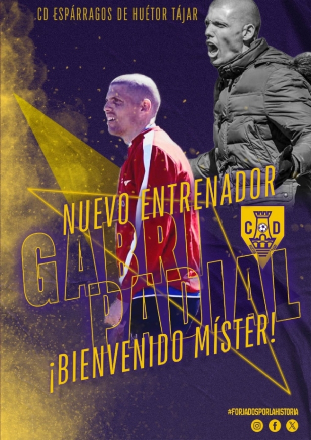 Gabri padial dirigirá al CD Huétor Tájar (CD HUÉTOR TÁJAR) Gabri padial dirigirá al CD Huétor Tájar (CD HUÉTOR TÁJAR)