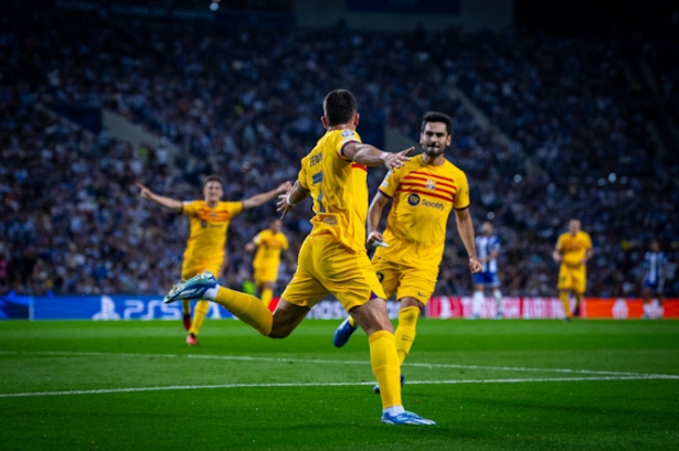 Ferrán Torres celebra el gol en Liga de Campeones (FC BARCELONA)