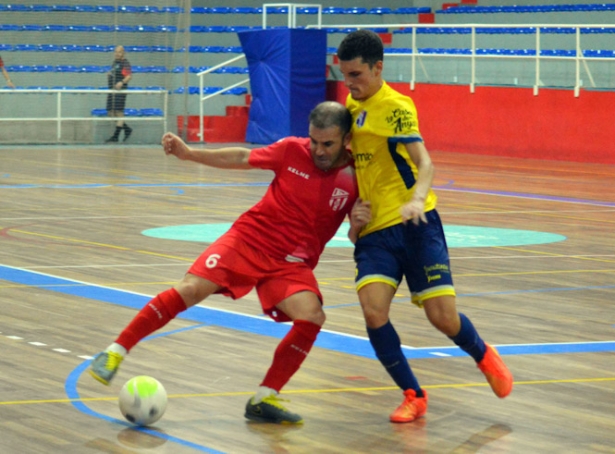 Momento del partido entre Albolote Futsal y Gamarra