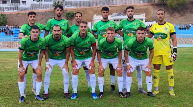 Once inicial del CD Huétor Vega ante el Málaga City (CD HUÉTOR VEGA) 