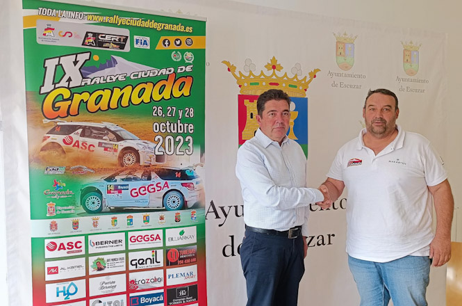 Firma del convenio (RALLY CIUDAD DE GRANADA)
