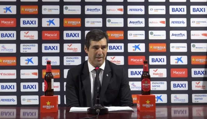 Rueda de prensa post partido de Pablo Pin (BÁSQUET MANRESA)