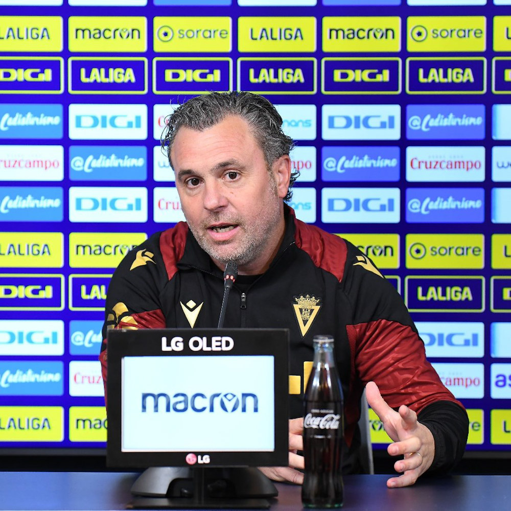 Rueda de prensa previa de Sergio González (CÁDIZ CF)