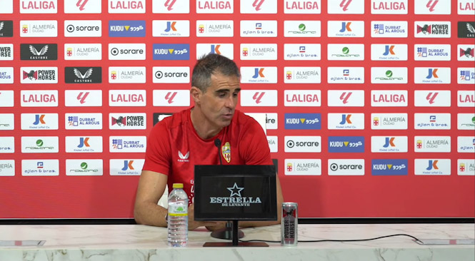 Rueda de prensa previa de Gaizka Garitano (UD ALMERÍA)