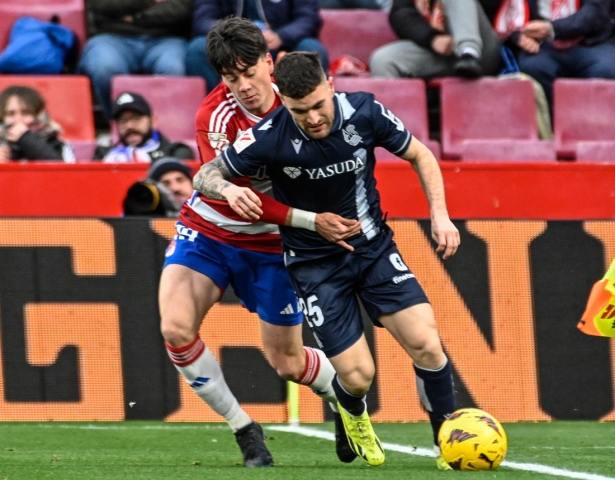 Pellistri, que fue uno de los mejores jugadores del partido, en una acción (JOSÉ M. BALDOMERO Pellistri, que fue uno de los mejores jugadores del partido, en una acción (JOSÉ M. BALDOMERO
