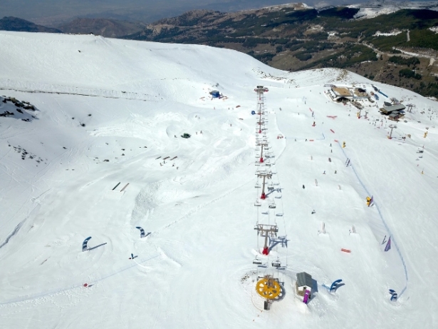 El snowpark, en sentido descendente (CETURSA) El snowpark, en sentido descendente (CETURSA)