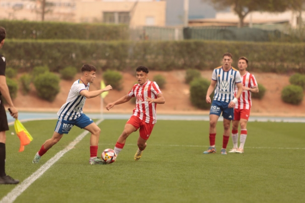 El CF Motril no estuvo afortunado ante el Almería B (UD ALMERÍA)