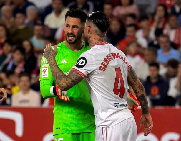 Augusto Batalla con Sergio Ramos (LOF) Augusto Batalla con Sergio Ramos (LOF)