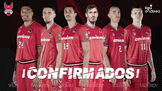 El Covirán Granada ya tiene a seis jugadores para la próxima temporada (FUNDACIÓN CB GRANADA) El Covirán Granada ya tiene a seis jugadores para la próxima temporada (FUNDACIÓN CB GRANADA)