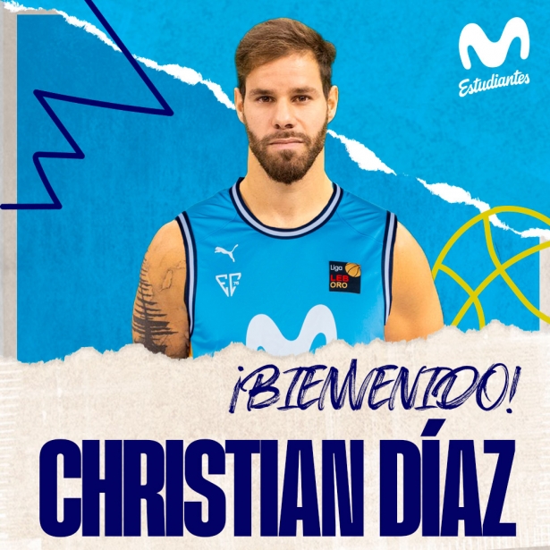 Cristián Díaz jugará en Movistar Estudiantes (MOVISTAR ESTUDIANTES) Cristián Díaz jugará en Movistar Estudiantes (MOVISTAR ESTUDIANTES)