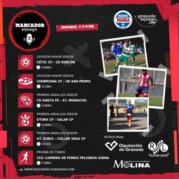 Menú dominical del progama MarcadorenJuego (GRJ)