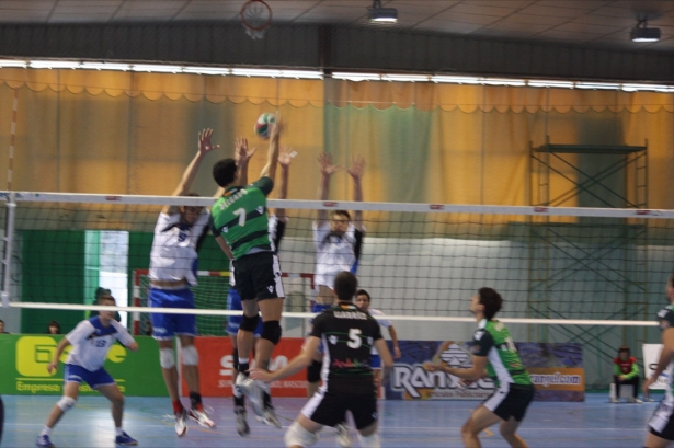 Imagen de archivo de un partido de voleibol (UNICAJA ALMERÍA) Imagen de archivo de un partido de voleibol (UNICAJA ALMERÍA)