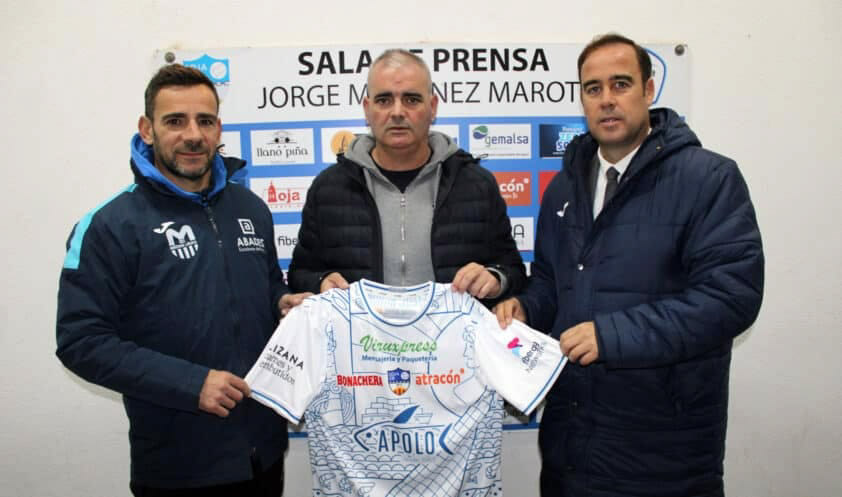 Cristian Alba y Rufo en la presentación de Jesús Párraga (LOJA CD)