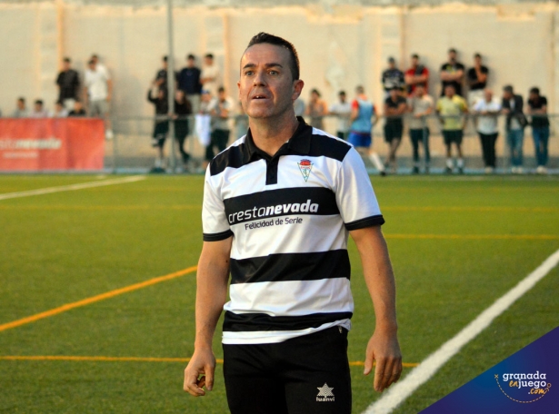 Juan Jesús Zafra, entrenador del Céltic, durante un partido CF (J. PALMA)