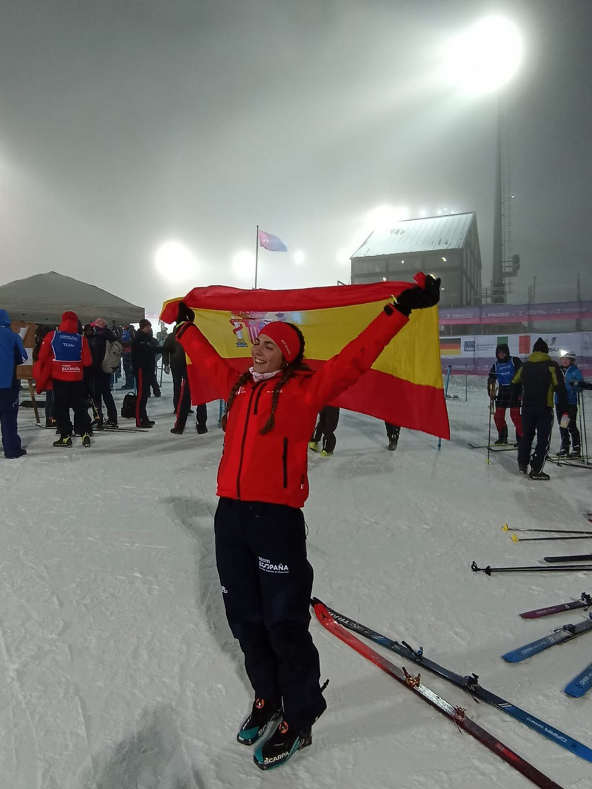 María Ordóñez a la finalización de la prueba 