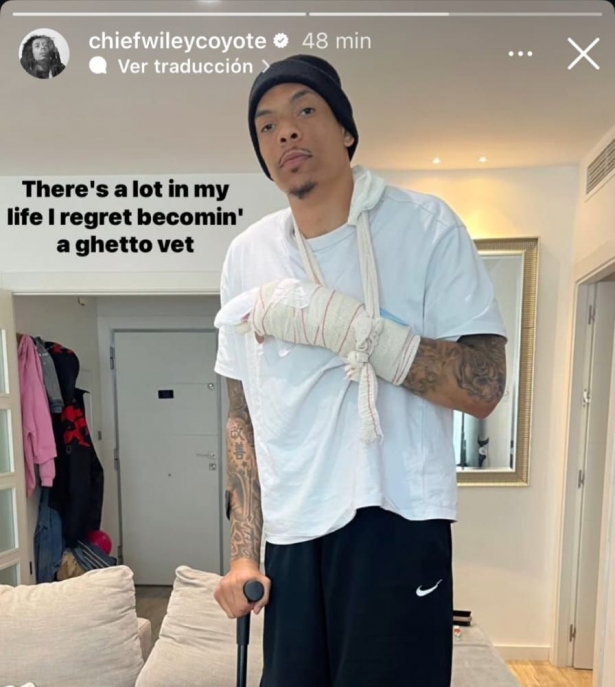 Wiley ha sido intervenido con éxito del dedo Wiley ha sido intervenido con éxito del dedo