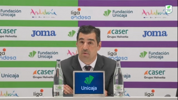 Rueda de prensa postpartido de Pablo Pin (UNICAJA)
