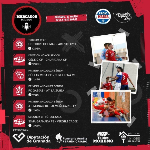 Menú dominical del progama MarcadorenJuego (GRJ)