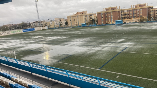 El encuentro entre Maracena B y Puerto de Motril se suspendió por el estado del terreno de juego (UD MARACENA)