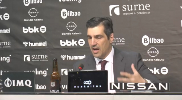 Rueda de prensa post partido de Pablo Pin (BILBAO BASKET) Rueda de prensa post partido de Pablo Pin (BILBAO BASKET)