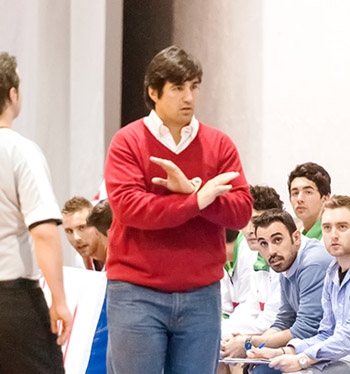 Pablo Pin durante sus primeras temporadas al frente del equipo (LUCÍA GÁMEZ) Pablo Pin durante sus primeras temporadas al frente del equipo (LUCÍA GÁMEZ)