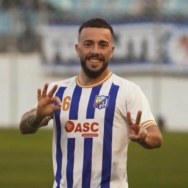 El jugador del CF Motril, Migue Cobo 