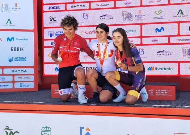 Podium en categoría femenina 
