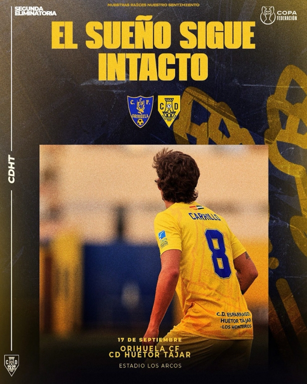 El CD Huétor Tájar viajará a Orihuela en Copa Federación (CD HUÉTOR TÁJAR) El CD Huétor Tájar viajará a Orihuela en Copa Federación (CD HUÉTOR TÁJAR)