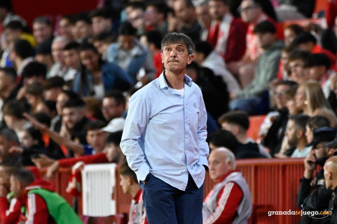Pacheta ha puesto en valor el punto conseguido y el trabajo de su equipo (J.M. BALDOMERO)