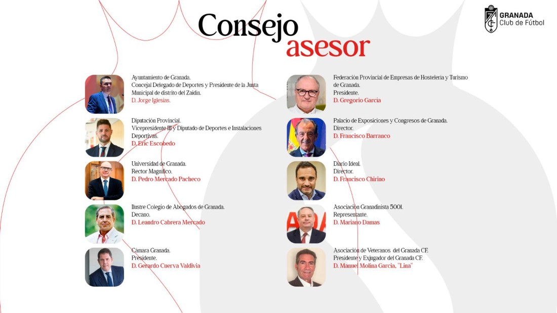 El Consejo Asesor va a estar formado por diez persona (GRANADA CF)