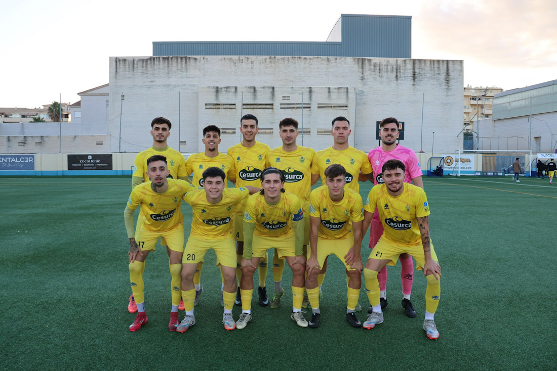 Once inicial del CD Huétor Tájar ante el Mijas Las Lagunas (CD Huétor Tájar)
