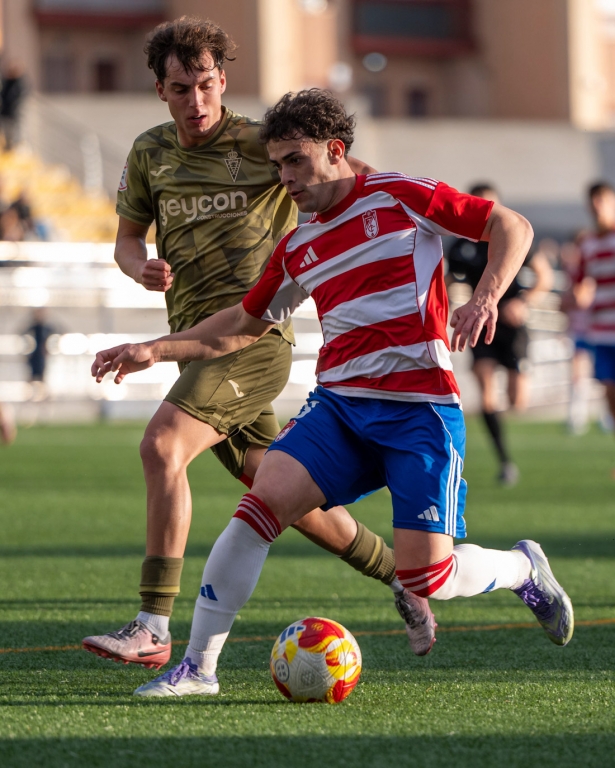 Lance del partido ante el Murcia Promises (YOUSSEF B.)