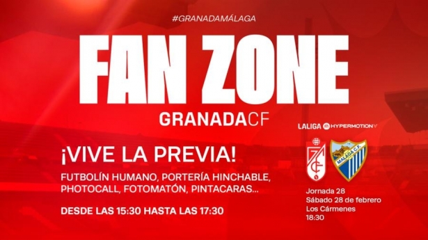 Los aficionados podrán disfrutar de la fan zone en la previa al derbi (GRANADA CF)