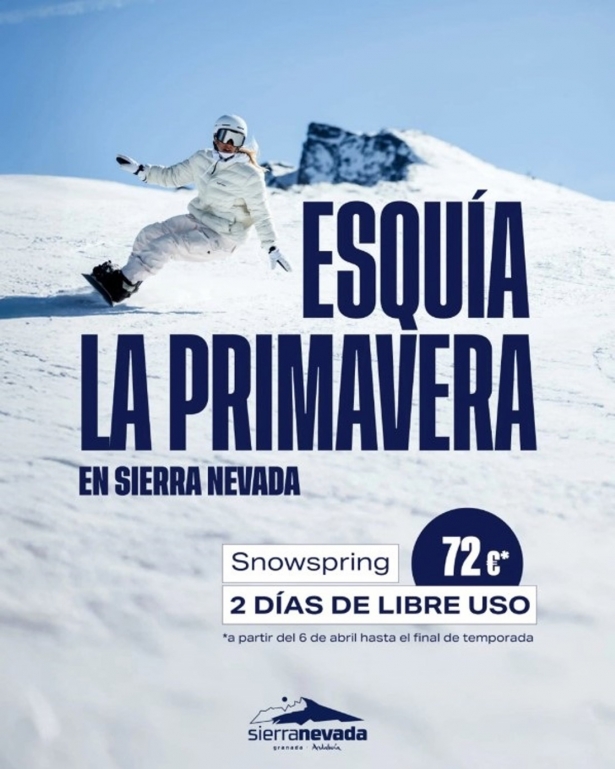 Cartel del forfait de primavera en Sierra Nevada (CETURSA SIERRA NEVADA)