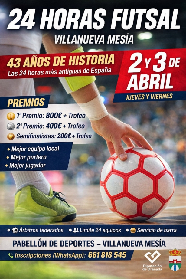 24 horas de fútbol sala en Villanueva Mesía 24 horas de fútbol sala en Villanueva Mesía