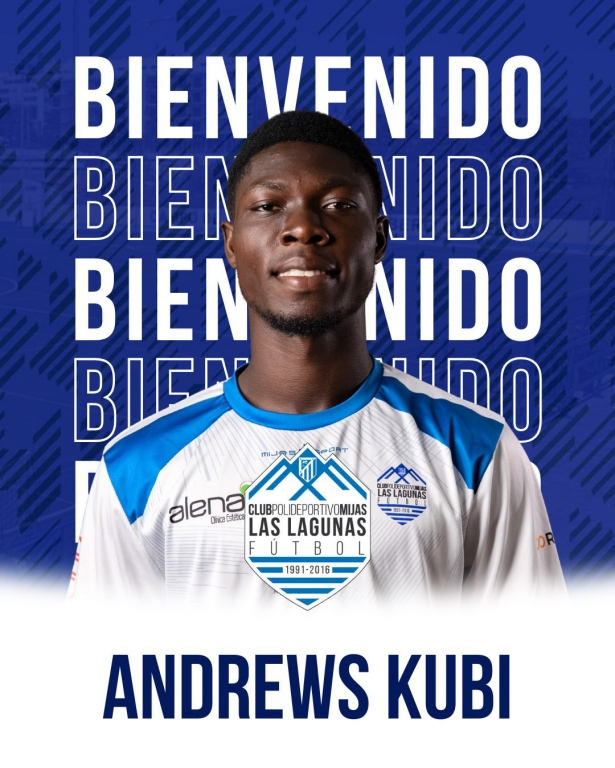 Andrews Kubi a su llegada al Mijas Las Lagunas (MIJAS LAS LAGUNAS) Andrews Kubi a su llegada al Mijas Las Lagunas (MIJAS LAS LAGUNAS)