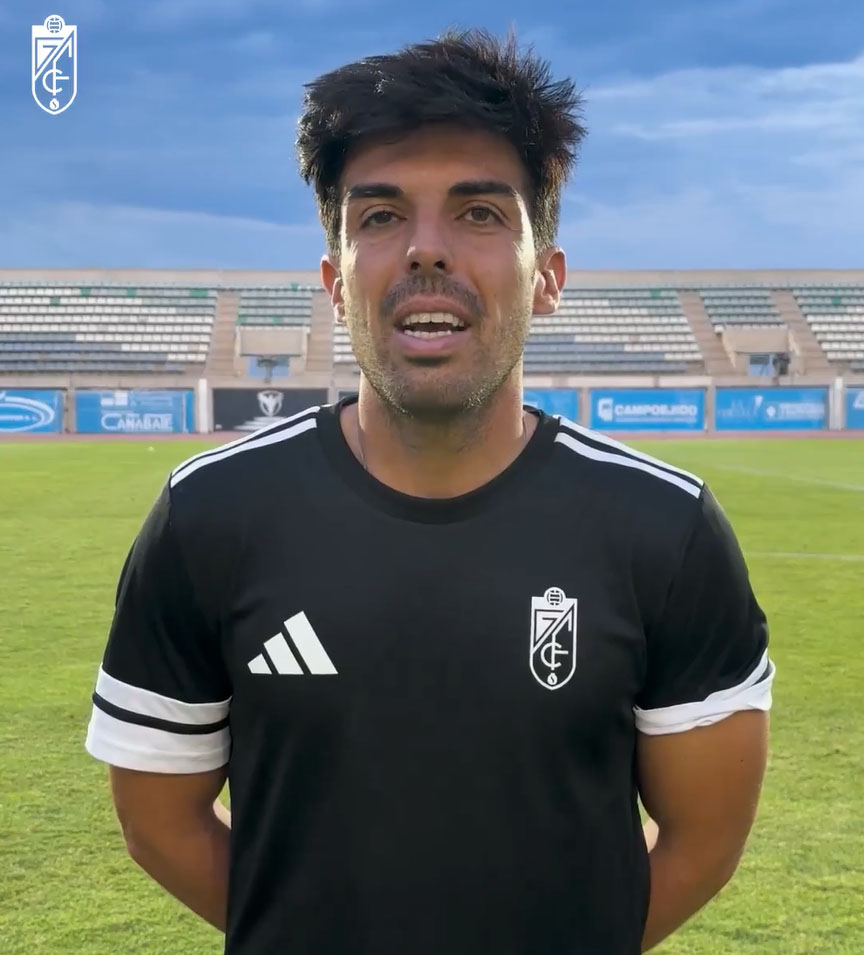 Adolfo Martínez, entrenador del Granada C, tras el encuentro (GCF)