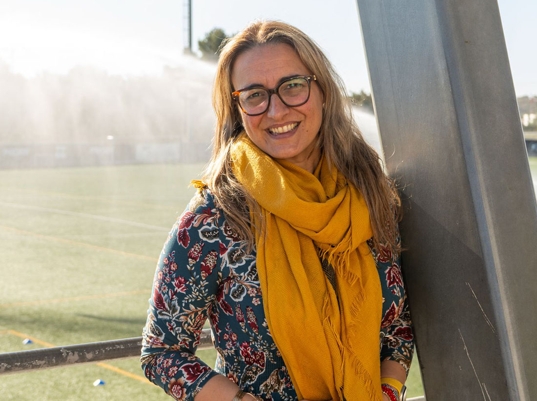 Ana Mª Mateu, presidenta de la Peña Deportiva 