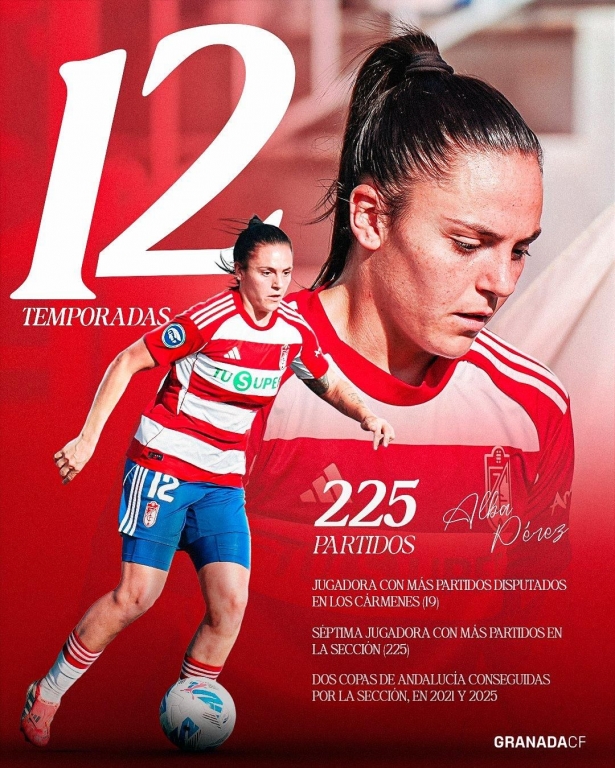 Alba Pérez ha hecho historia con el Granada (GRANADA CF) Alba Pérez ha hecho historia con el Granada (GRANADA CF)